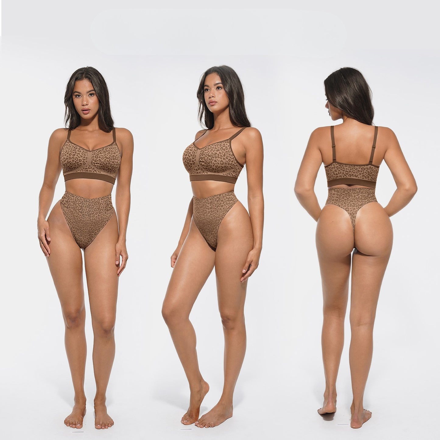 Leopárdmintás magasderekú tanga – has- és derékformáló kényelem, vad eleganciával