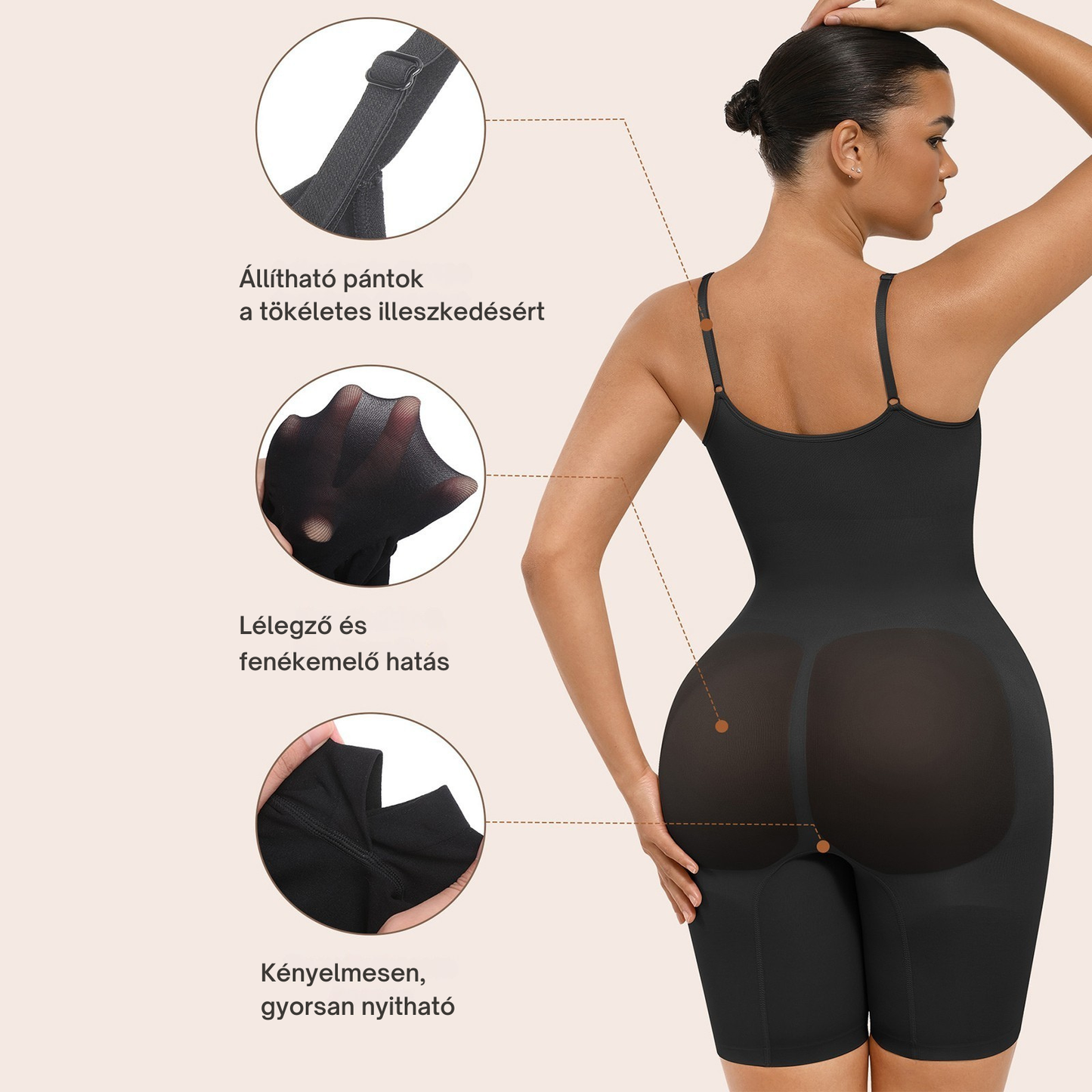 Teljes testet formáló body – Tökéletes tartás, nőies megjelenés