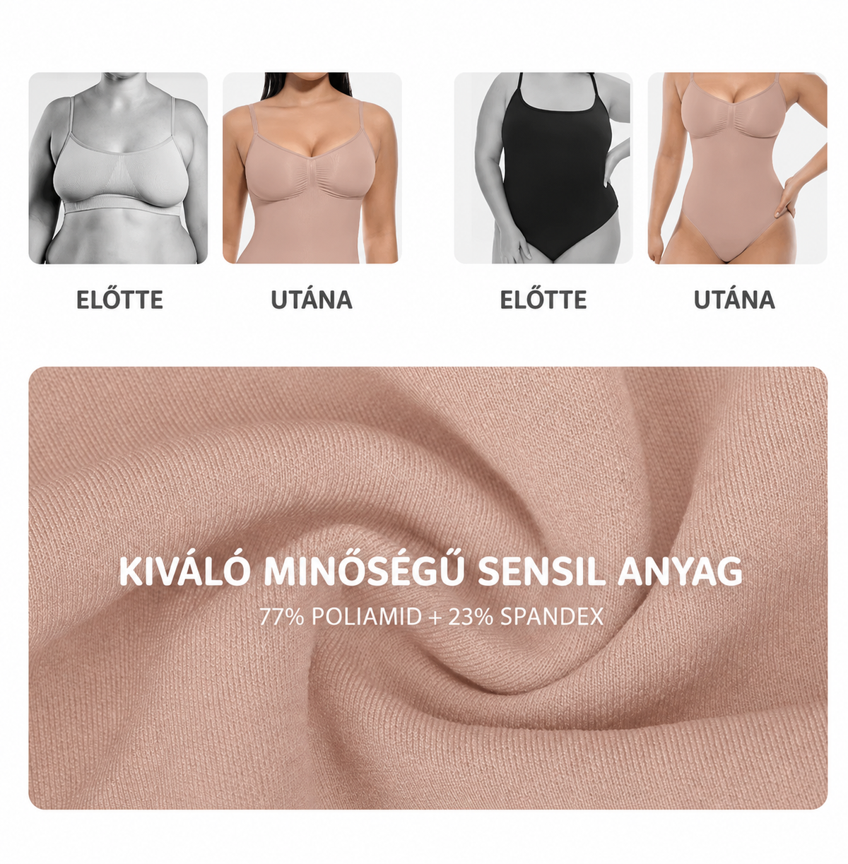 Karcsúsító alakformáló body – simább vonalak, nőiesebb sziluett ✨