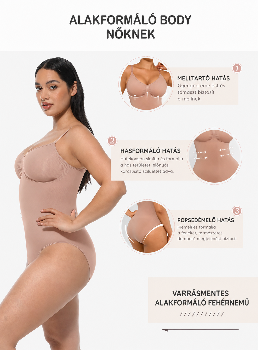 Karcsúsító alakformáló body – simább vonalak, nőiesebb sziluett ✨