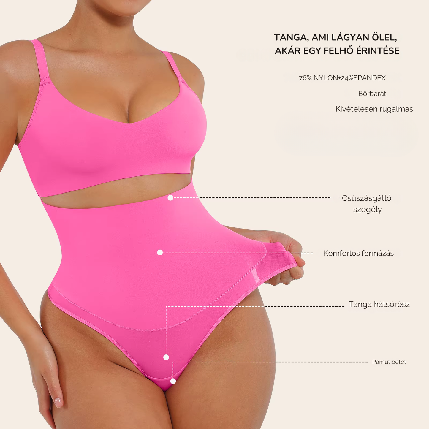 Magasderekú formáló tanga bugyi – Láthatatlan hatás, magabiztos vonalak